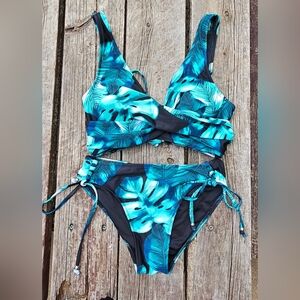 Cupshe Bikini Blue Size Large